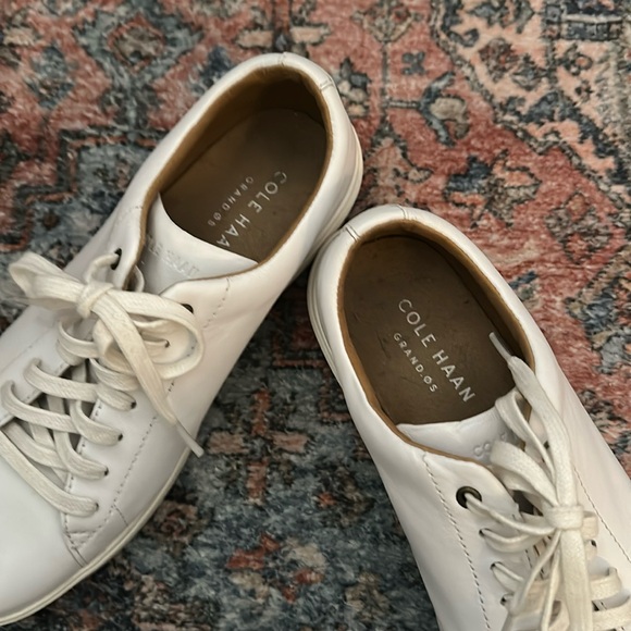 Cole Haan Cream Leather Casual Shoes Women - Picture 2 of 8